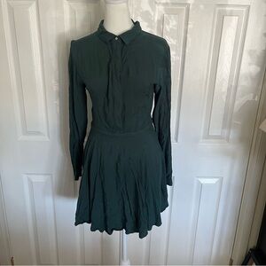 Rhythm Forest Green Long Sleeve Dress‎